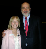 Linda with Bill Evans, President, Juravinski Cancer Centre