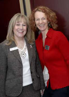 Linda with Sarah Yetkiner of TriOS College